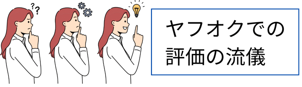 ヤフオクで評価をもらう手順
