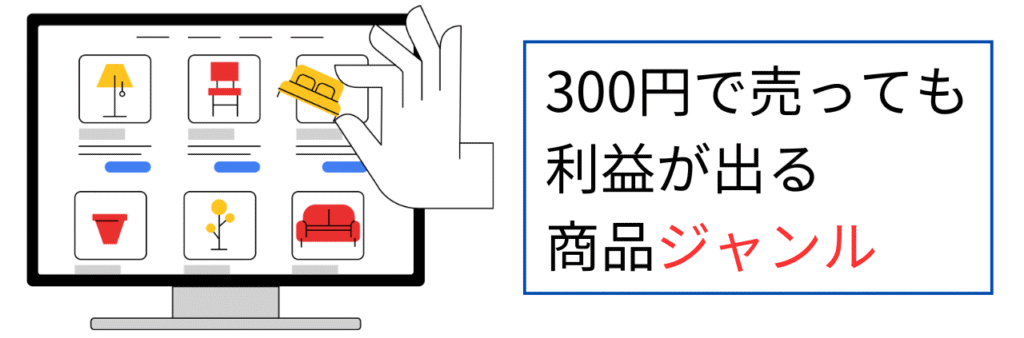 300円で売っても利益が出る商品ジャンル