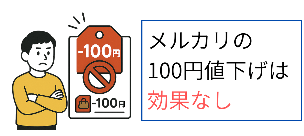 メルカリの100円値下げは効果なし