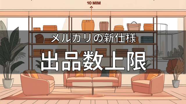 メルカリの新仕様 出品数上限