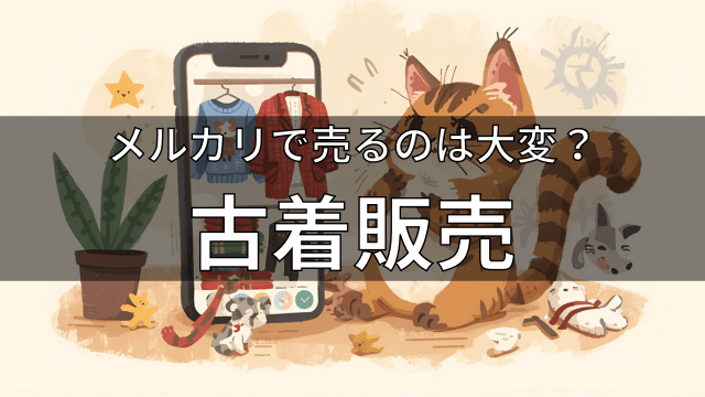 メルカリで売るのは大変！古着販売