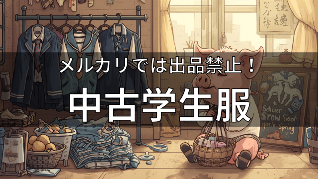 メルカリでは出品禁止？中古学生服