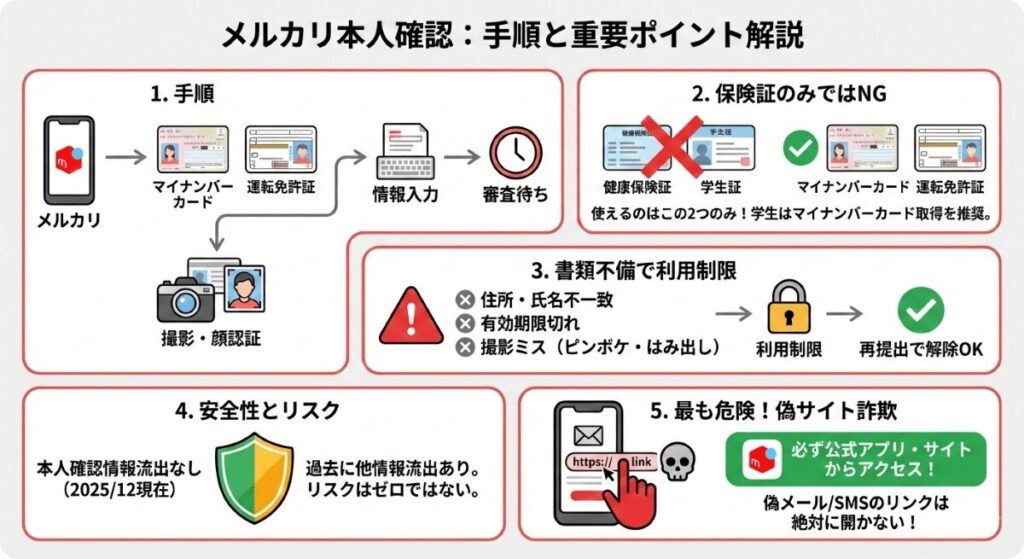 メルカリ本人確認：手順と重要ポイント解説